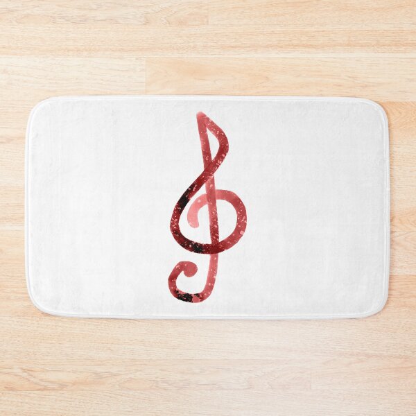 Item preview, Red Watercolor Treble Clef designed and sold by Tara Barnaba.