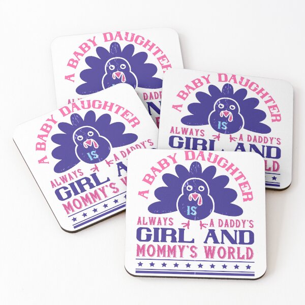 Item preview, A Baby Daughter Is Always A Daddy’s Girl And Mommy’s World designed and sold by GoodVibeDesign.