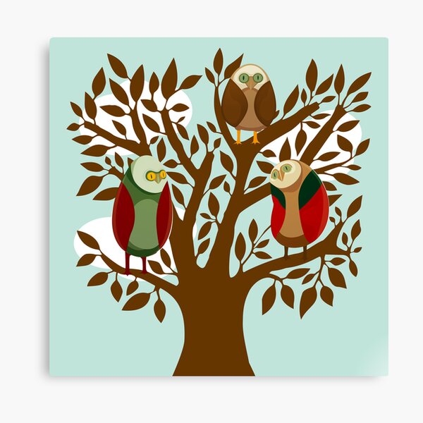Owl Family Canvas Print