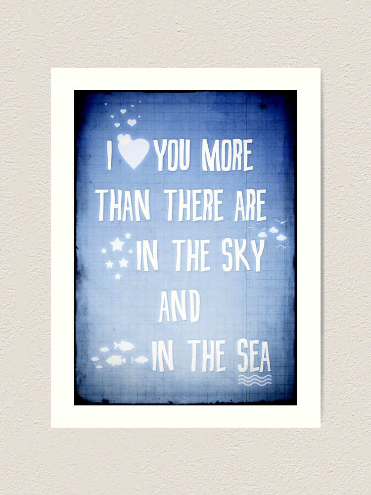 Alternate view of I ♥ you more Art Print