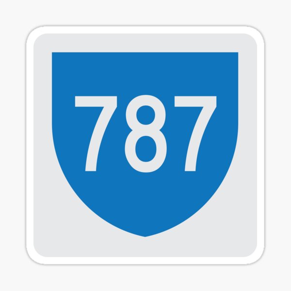 Puerto Rico Territorial Route 787 (Area Code 787) Sticker