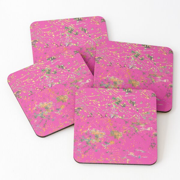 Item preview, Bohemian Fiber Art, bubble gum pink designed and sold by djrunnels.