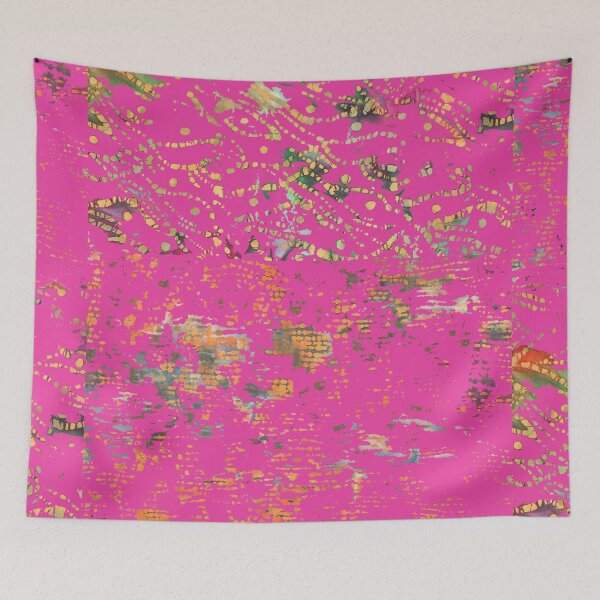 Item preview, Bohemian Fiber Art, bubble gum pink designed and sold by djrunnels.