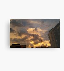 Threatening Metal Print