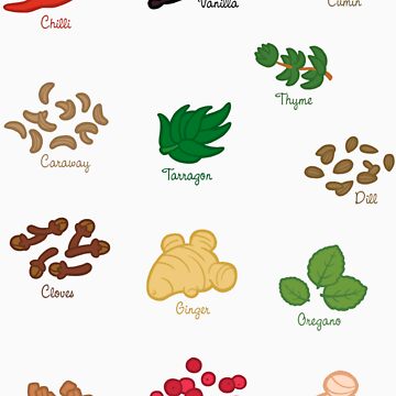 Artwork thumbnail, Spice Labels 3 by Cedarseed