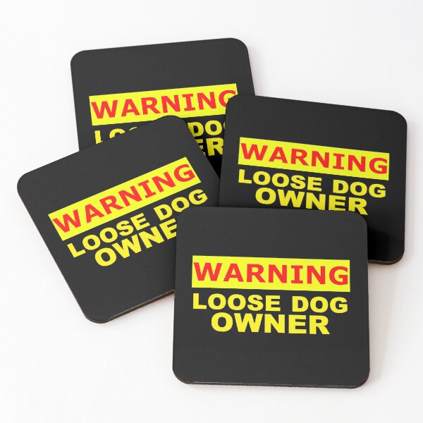 Item preview, warning loose dog owner designed and sold by patriotazx.