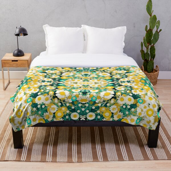 Item preview, Happy Daisy Flower Pattern designed and sold by EvisaDesigns.