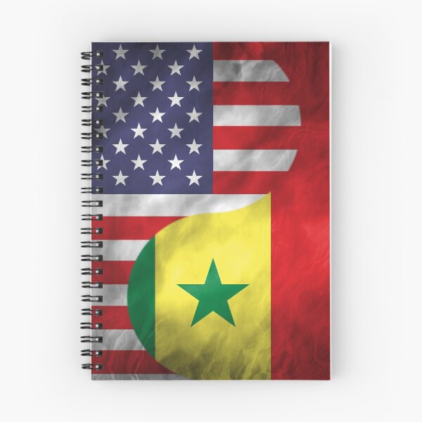 Item preview, USA and Senegal Dual Flag Yin Yang Combination designed and sold by ockshirts.