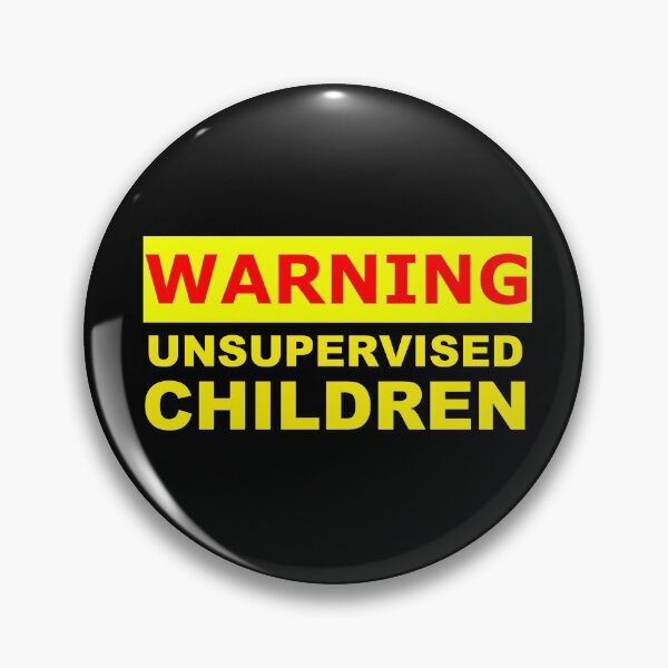 Item preview, warning unsupervised children sign designed and sold by patriotazx.