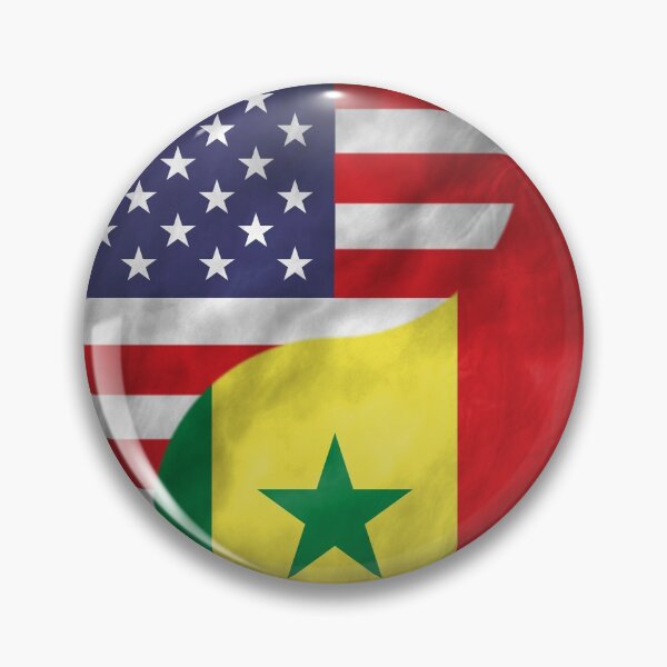 Item preview, USA and Senegal Dual Flag Yin Yang Combination designed and sold by ockshirts.