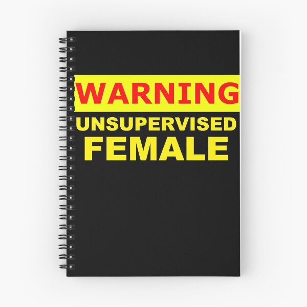 Item preview, warning unsupervised female sign designed and sold by patriotazx.