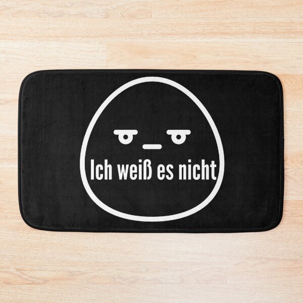 Item preview, Ich weiß es nicht I don't know Deutsch German unhappy confused face designed and sold by Time4German.