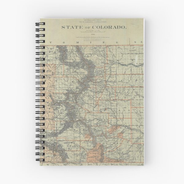 Item preview, Vintage Map of Colorado (1881) designed and sold by BravuraMedia.