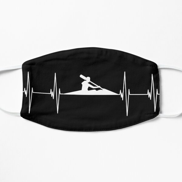 White Water Rafting Kayaking Heartbeat Mask