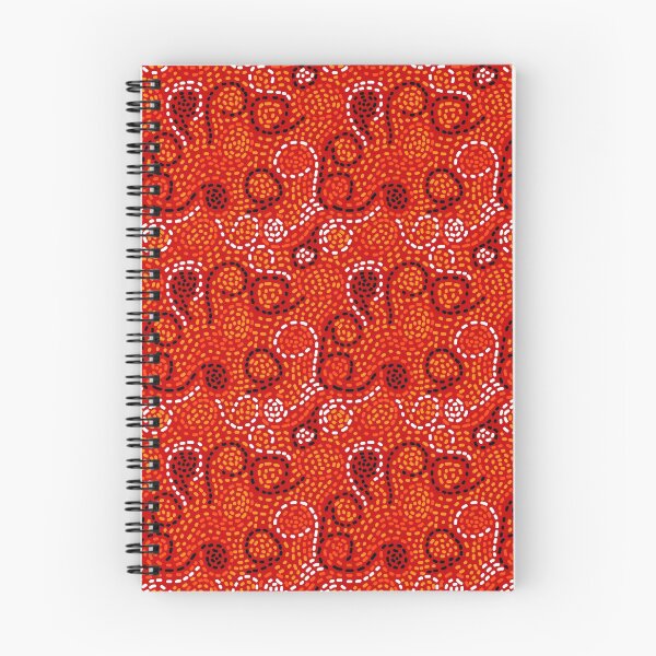 Item preview, Colorful abstract swirls on red designed and sold by natalyon.