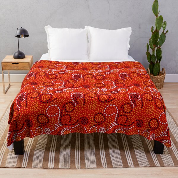 Item preview, Colorful abstract swirls on red designed and sold by natalyon.