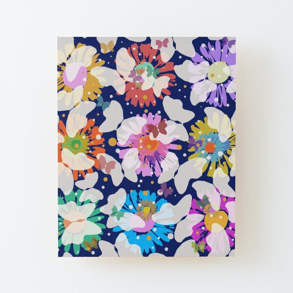 Pop Butterflies VI Wood Mounted Print