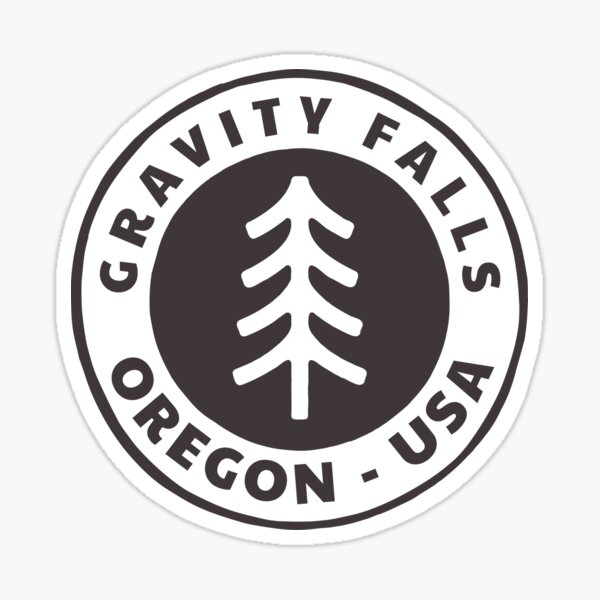 Mystery Shack Life Gravity Falls Oregon USA Adventure Awaits Tree Sticker
