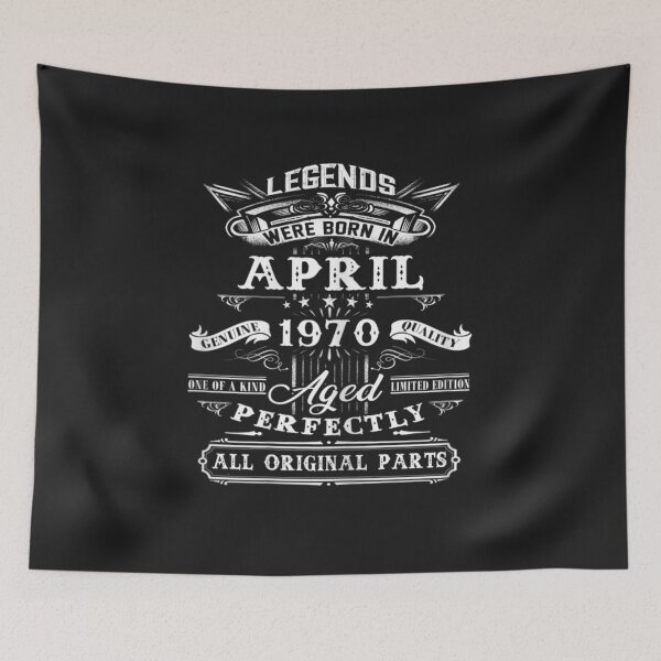 Item preview, Legends Were Born In April 1970 Aged Perfectly designed and sold by JulyDesigns.