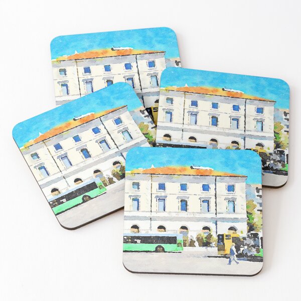 Item preview, Old railway station with bus terminus designed and sold by Giuseppe Cocco.