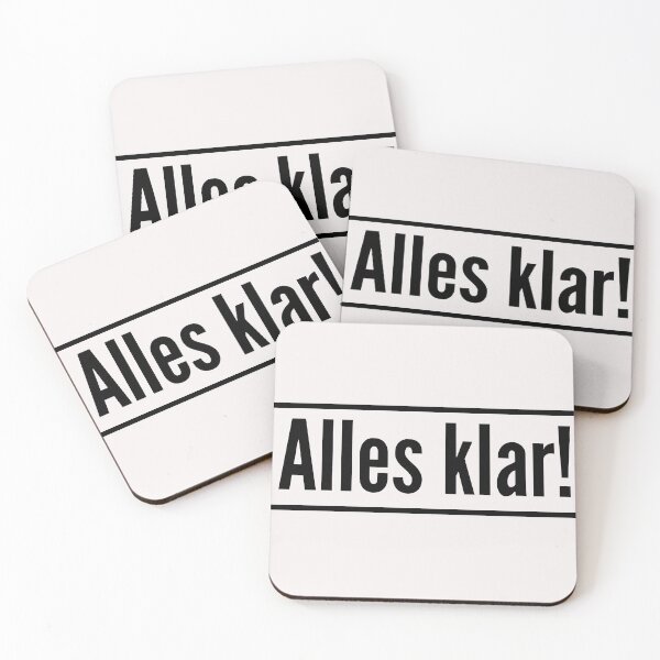 Item preview, Alles Klar Deutsch German all clear, got it, it's all good  designed and sold by Time4German.