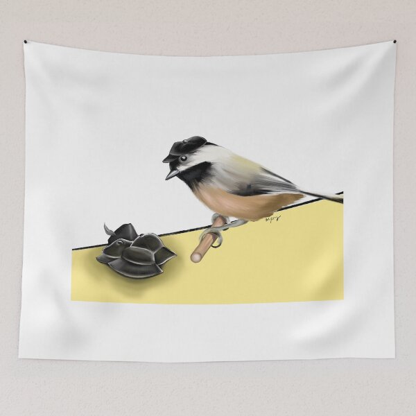 Item preview, Black Capped Chickadee designed and sold by ninayoungart.