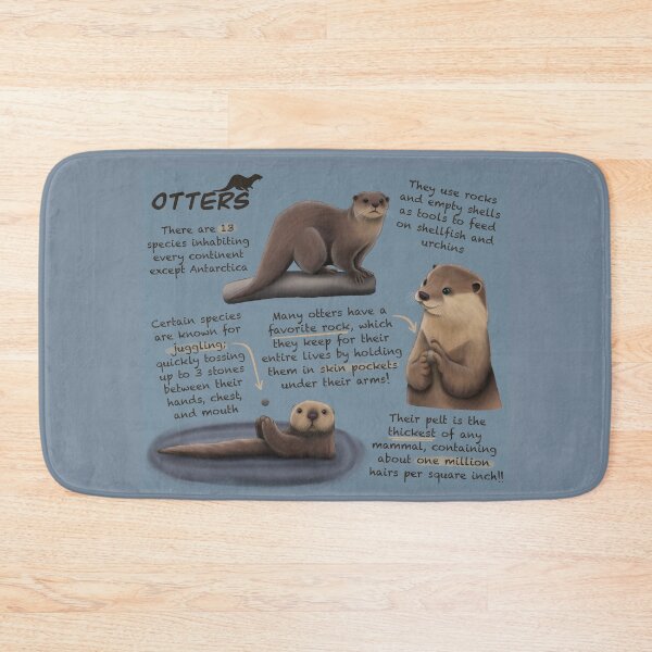 Item preview, Otters Fun Facts designed and sold by troyanthonyart.