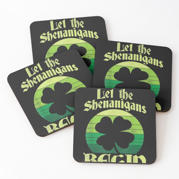 Item preview, Let The Shenanigans Begin Retro Shamrock designed and sold by JulyDesigns.