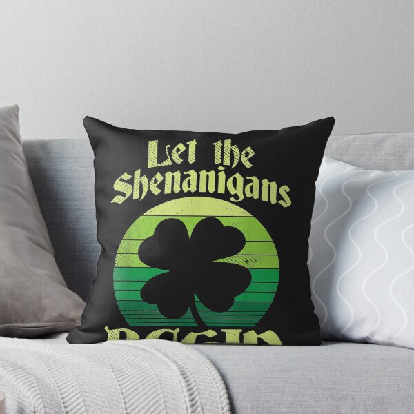 Item preview, Let The Shenanigans Begin Retro Shamrock designed and sold by JulyDesigns.