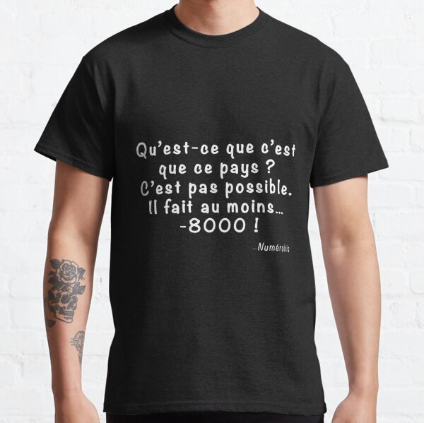 T Shirt Citation Numerobis Film Asterix Et Obelix Mission Cleopatre C Est Trop Calme Par Garisp44 Redbubble