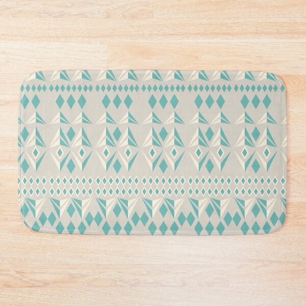 Item preview, Tribal geometric pattern - light blue and grey designed and sold by BrankaPD.