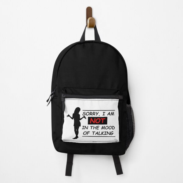 Item preview, "Not in the mood of talking" White designed and sold by CreativityRoams.