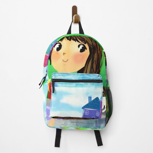 Item preview, A girl with a kitty reading a book by the river designed and sold by markatos.