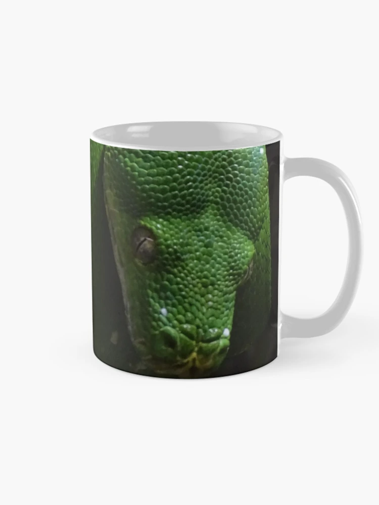 Thumbnail 3 of 6, Coffee Mug, Green Tree Python designed and sold by Catavan.
