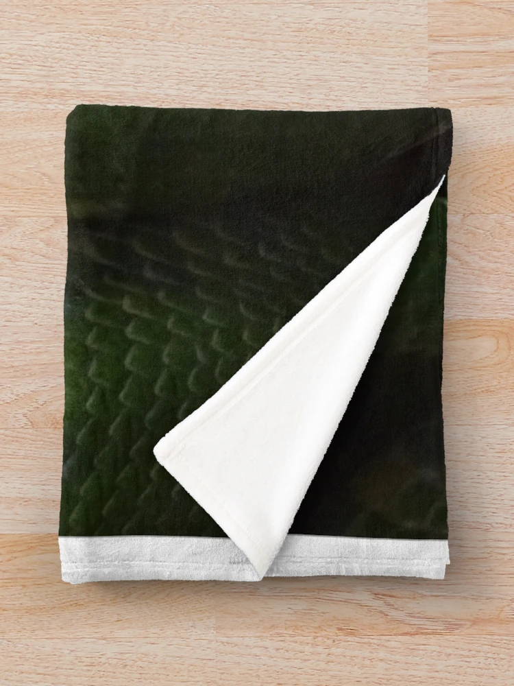 Thumbnail 3 of 6, Throw Blanket, Green Tree Python designed and sold by Catavan.