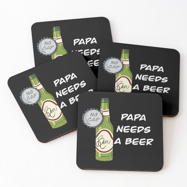 Item preview, No Cap Papa needs a Beer designed and sold by herzart.
