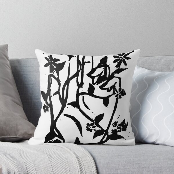 Item preview, Floral Hand Linocut Print designed and sold by Jude Brzozowski.