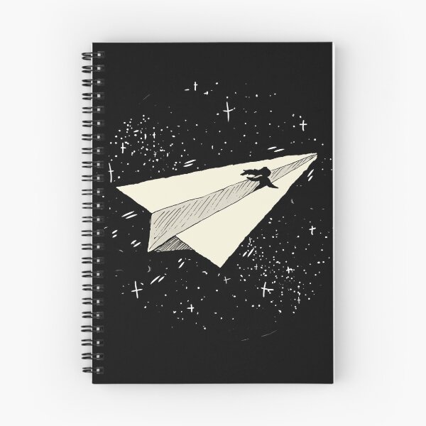 Item preview, Girl Riding Paper Airplane Through Starry Sky designed and sold by OwenJaneArt.
