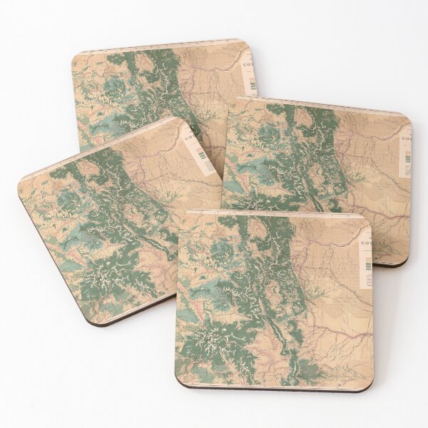Item preview, Vintage Colorado Natural Resources Map (1877) designed and sold by BravuraMedia.