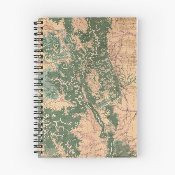 Item preview, Vintage Colorado Natural Resources Map (1877) designed and sold by BravuraMedia.