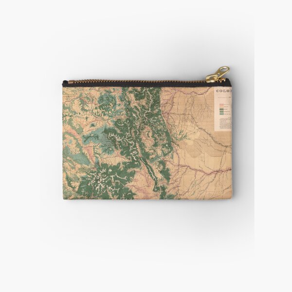 Item preview, Vintage Colorado Natural Resources Map (1877) designed and sold by BravuraMedia.