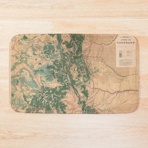Item preview, Vintage Colorado Natural Resources Map (1877) designed and sold by BravuraMedia.