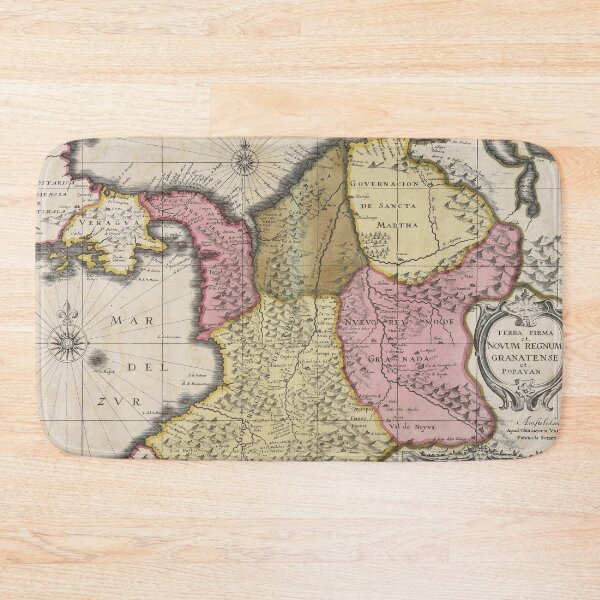 Item preview, Vintage Colombia Map (1719) designed and sold by BravuraMedia.