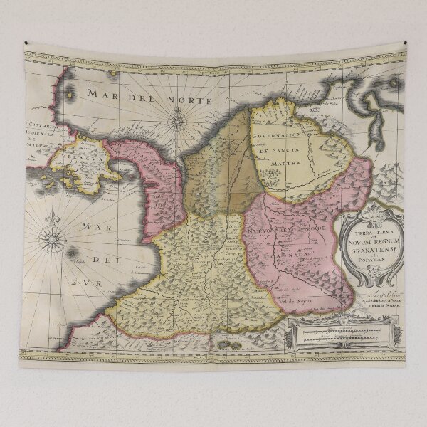 Item preview, Vintage Colombia Map (1719) designed and sold by BravuraMedia.