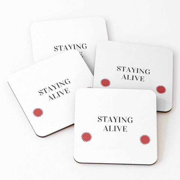 Item preview, Staying alive - Text Virus designed and sold by ThinkHum.