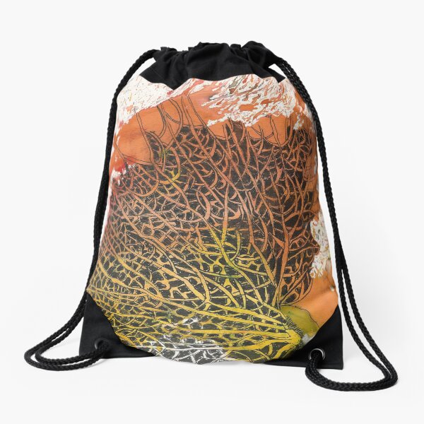 ORIGINAL SEA FAN radical pioneering adventurer Drawstring Bag