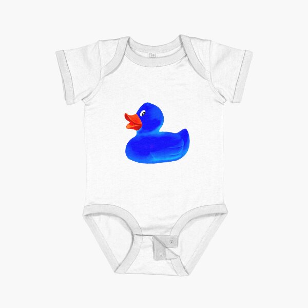 Item preview, Little blue duck with red beak designed and sold by OwlOccasions.