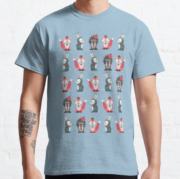 DARK BUNKER WALLPAPER - Fox Rabbit Hedgehog Classic T-Shirt