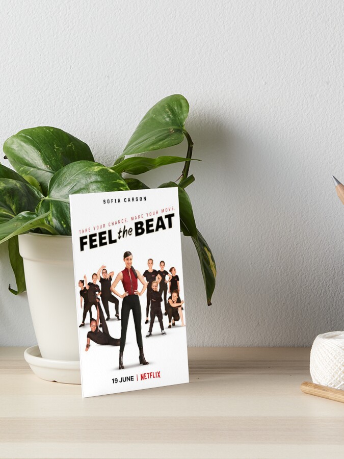 Feel The Beat Poster Sofia Carson Art Board Print By Alessiacara Redbubble