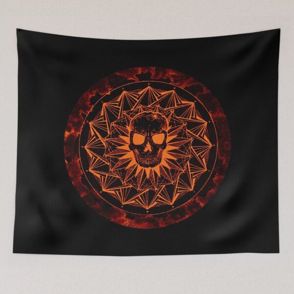 Item preview, Skull Inverted Neon Red designed and sold by alubner.
